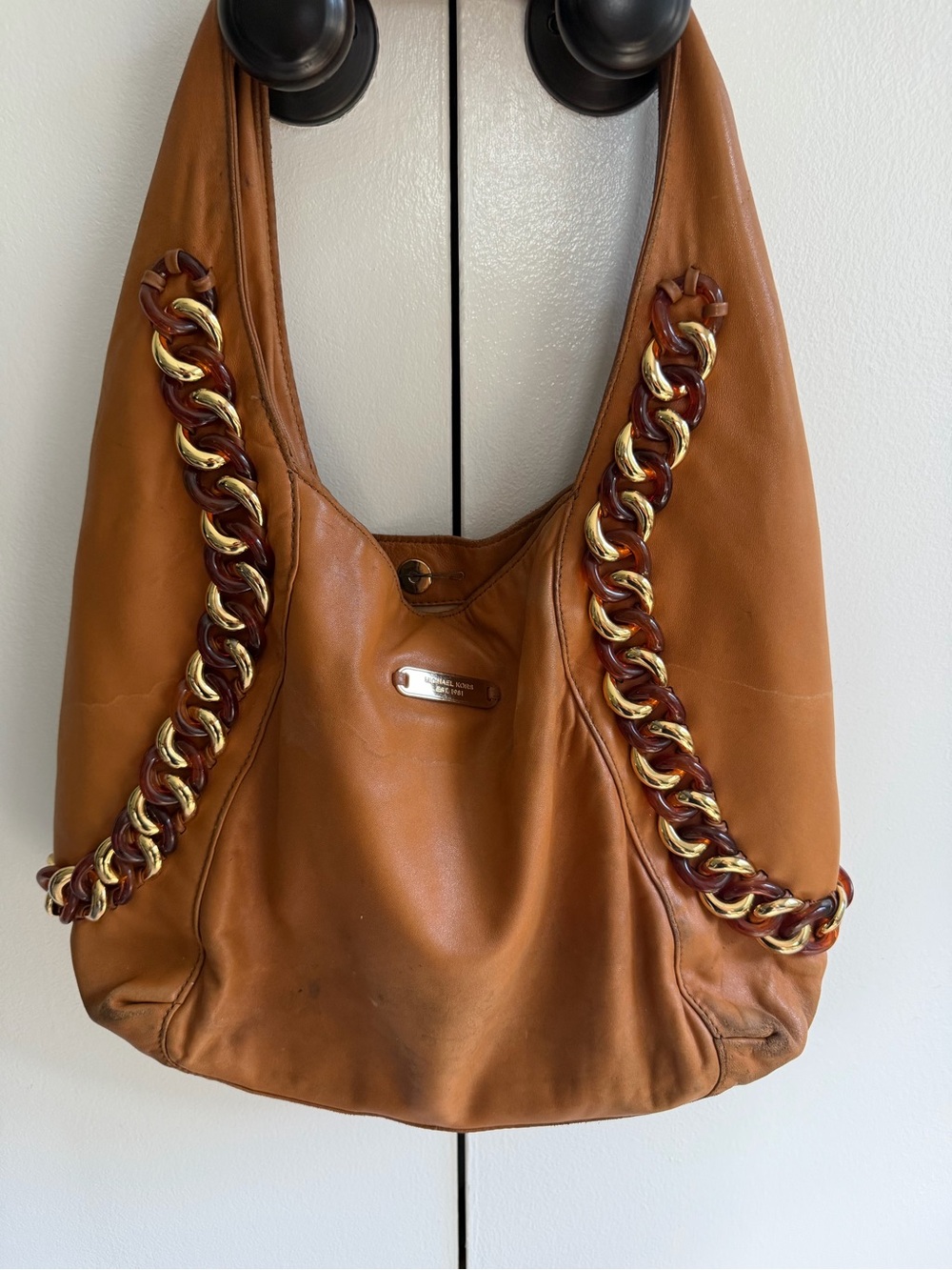 Michael Kors leather shoulder bag